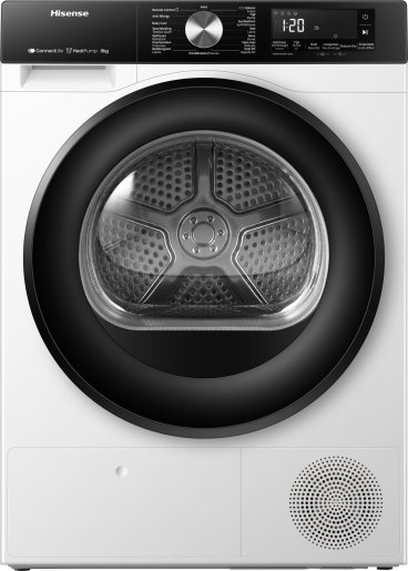 Hisense DH3S802BW2 fehér, 8 kg, hőszivattyús, szárítógép