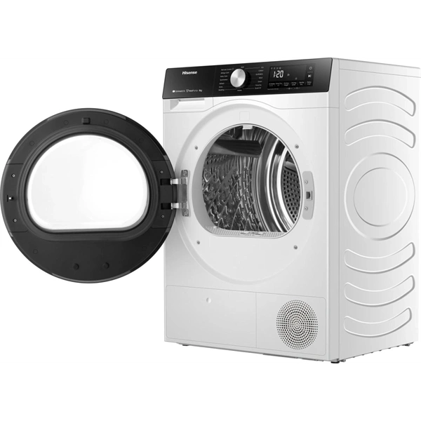 Hisense DH3S802BW3 fehér, 8 kg, hőszivattyús, szárítógép