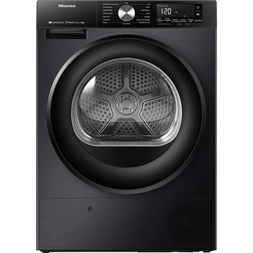 Hisense DH3S902BBCC fekete, hőszivattyús, 9 kg, szárítógép