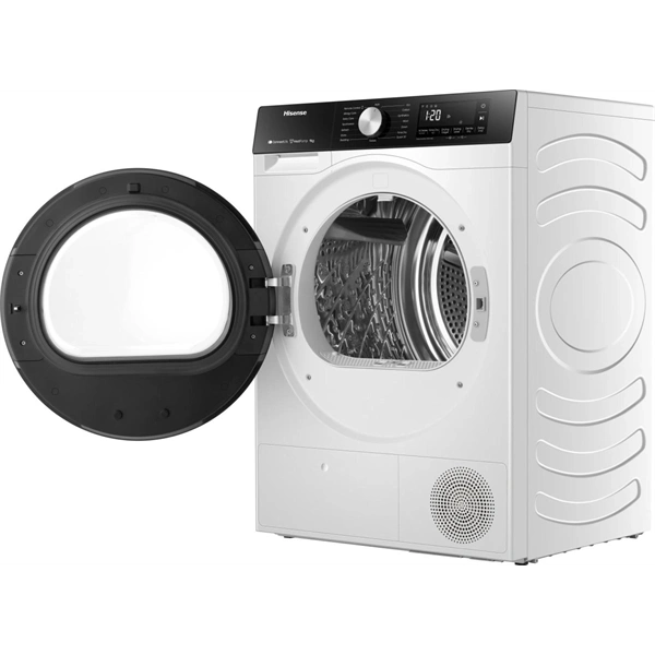 Hisense DH3S902BW3 fehér, 9 kg, hőszivattyús, szárítógép