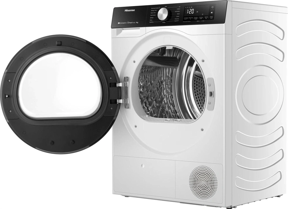 Hisense DH3S902BW3 fehér, 9 kg, hőszivattyús, szárítógép