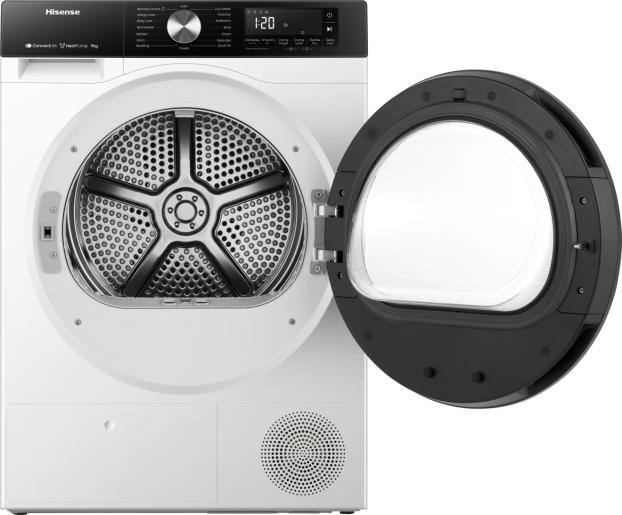 Hisense DH3S902BW3 fehér, 9 kg, hőszivattyús, szárítógép