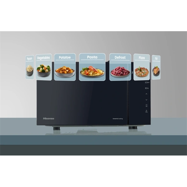 Hisense H23MOBS5HG4 800W 23L fekete mikrohullámú sütő