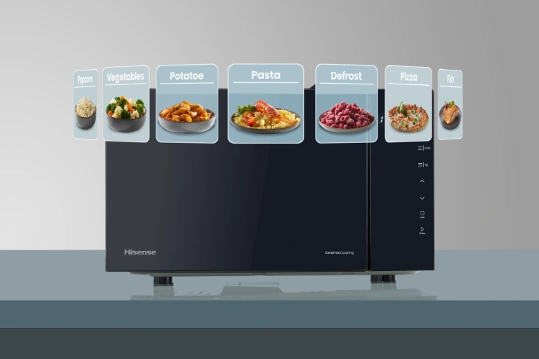 Hisense H23MOBS5HG4 800W 23L fekete mikrohullámú sütő