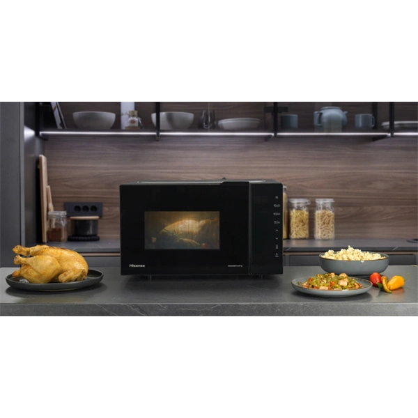 Hisense H23MOBS5HG4 800W 23L fekete mikrohullámú sütő