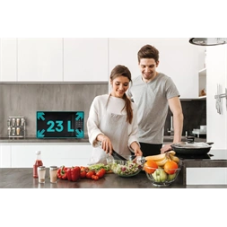 Hisense H23MOBSD1H 800W 23L fekete mikrohullámú sütő