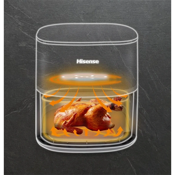 Hisense HAF1900D antracit 7L forrólevegős sütő