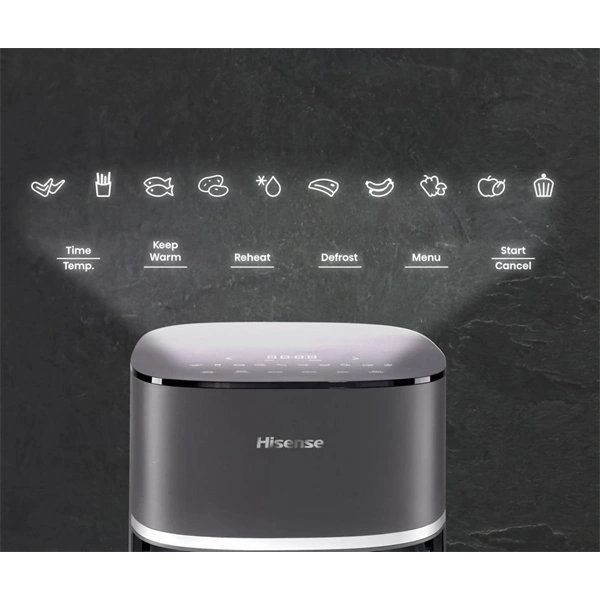 Hisense HAF1900D antracit 7L forrólevegős sütő