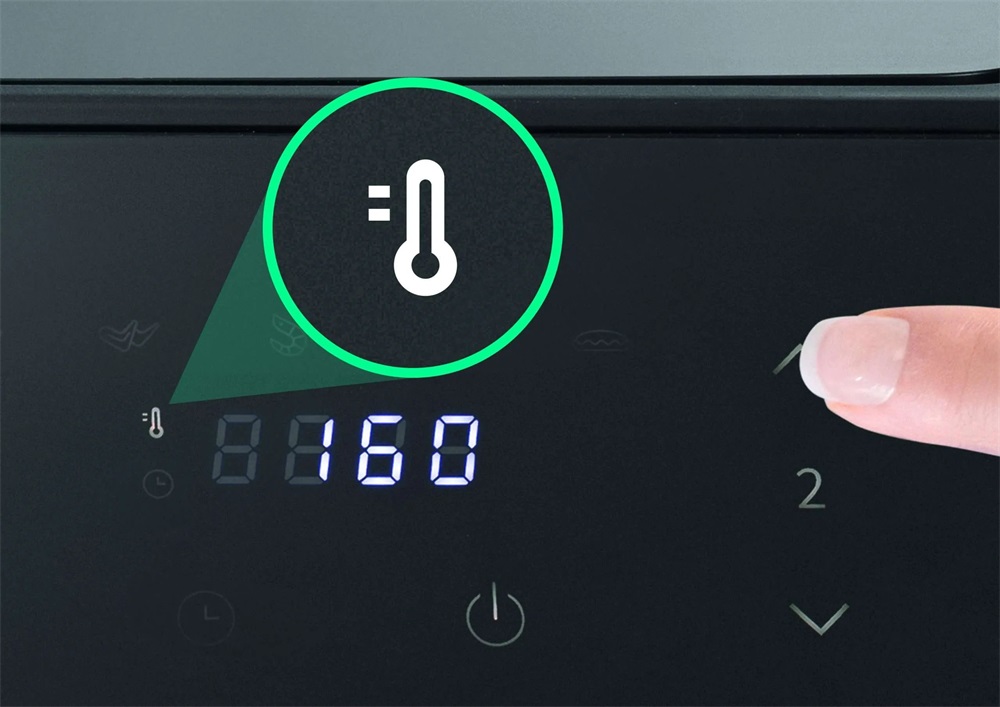 Hisense HAF2900D fekete 5,3/3,3 L forrólevegős sütő
