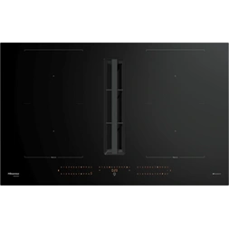 Hisense HEH8443BSCWF1 fekete, beépíthető, indukciós, 4 főzőzóna, elszívóval, főzőlap