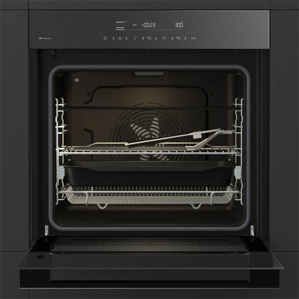 Hisense HO66MB PizzaChef fekete, beépíthető, légkeveréses sütő