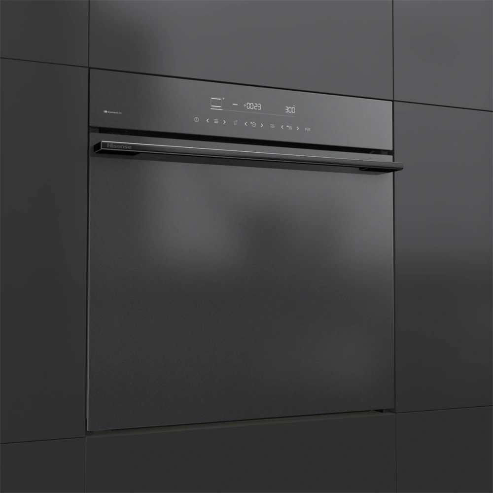 Hisense HO66MB PizzaChef fekete, beépíthető, légkeveréses sütő