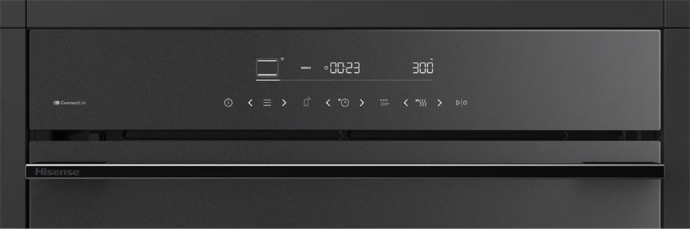 Hisense HO66MB PizzaChef fekete, beépíthető, légkeveréses sütő