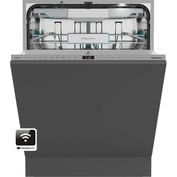 Hisense HV673A65 teljesen beépíthető, 60 cm, 16 terítékes, mosogatógép