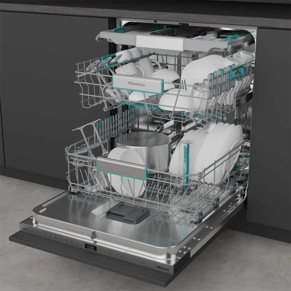 Hisense HV673A65 teljesen beépíthető, 60 cm, 16 terítékes, mosogatógép