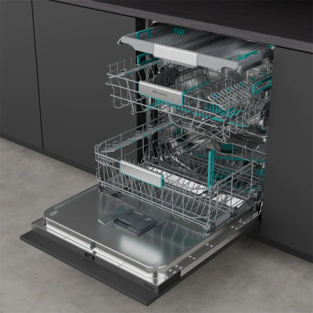 Hisense HV673A65 teljesen beépíthető, 60 cm, 16 terítékes, mosogatógép