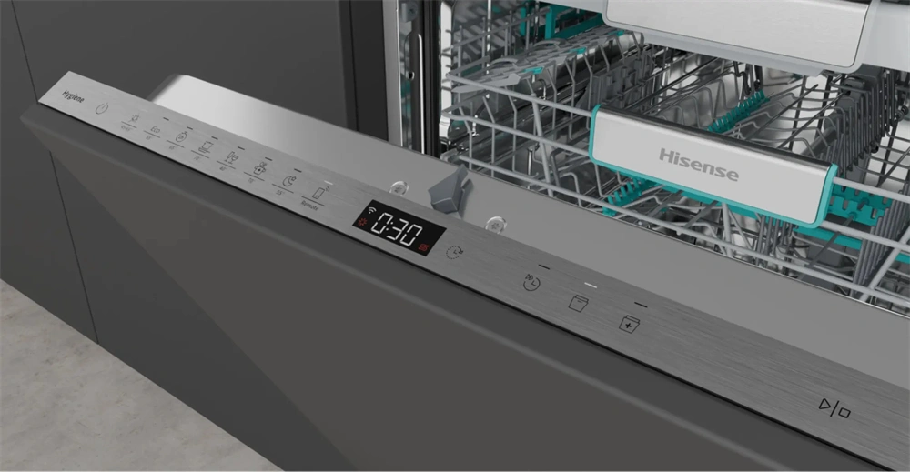 Hisense HV673A65 teljesen beépíthető, 60 cm, 16 terítékes, mosogatógép