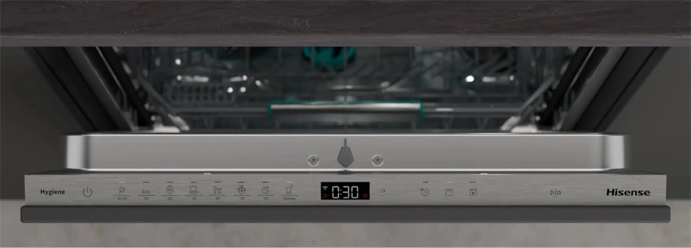Hisense HV673A65 teljesen beépíthető, 60 cm, 16 terítékes, mosogatógép
