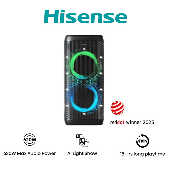 Hisense Party Thunder 620W Bluetooth party hangszóró