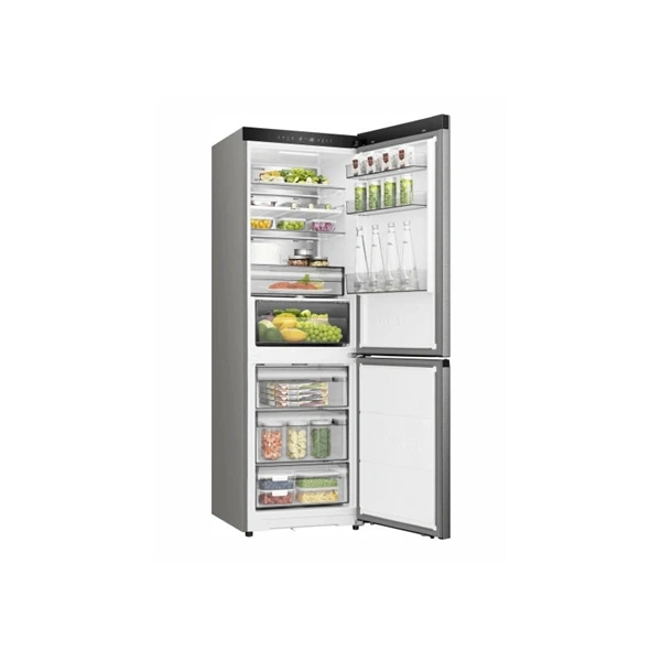 Hisense RB3K330SAID szürke, alulfagyasztós, Hűtő:215L, Fagyasztó:115L, Total No frost hűtőszekrény (Használt - A)