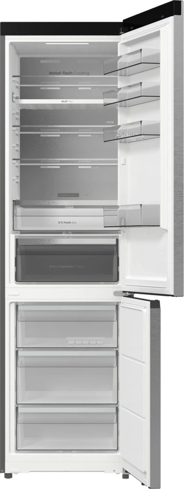 Hisense RB5P410SACA szürke, szabadonálló, alulfagyasztós hűtőszekrény