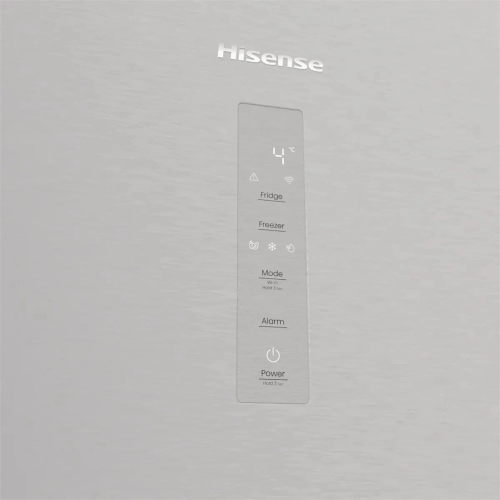Hisense RB5P410SACC szürke, szabadonálló, alulfagyasztós hűtőszekrény
