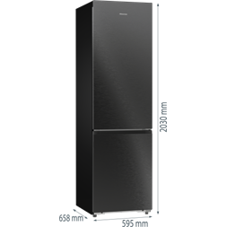 Hisense RB5P410SBFC alulfagyasztós hűtőszekrény