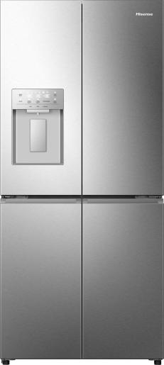 Hisense RQ5P470SYID szürke, négyajtós, Hűtő:304L, Fagyasztó:179L, Total No frost hűtőszekrény
