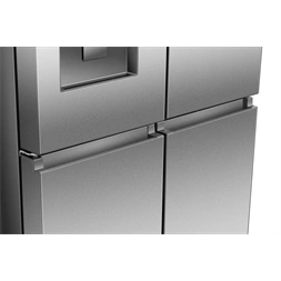 Hisense RQ5P470SYID szürke, négyajtós, Hűtő:304L, Fagyasztó:179L, Total No frost hűtőszekrény