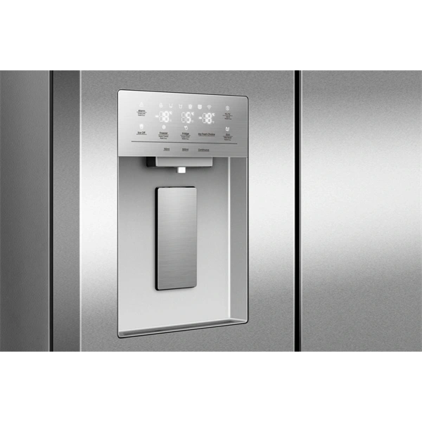 Hisense RQ5P470SYID szürke, négyajtós, Hűtő:304L, Fagyasztó:179L, Total No frost hűtőszekrény