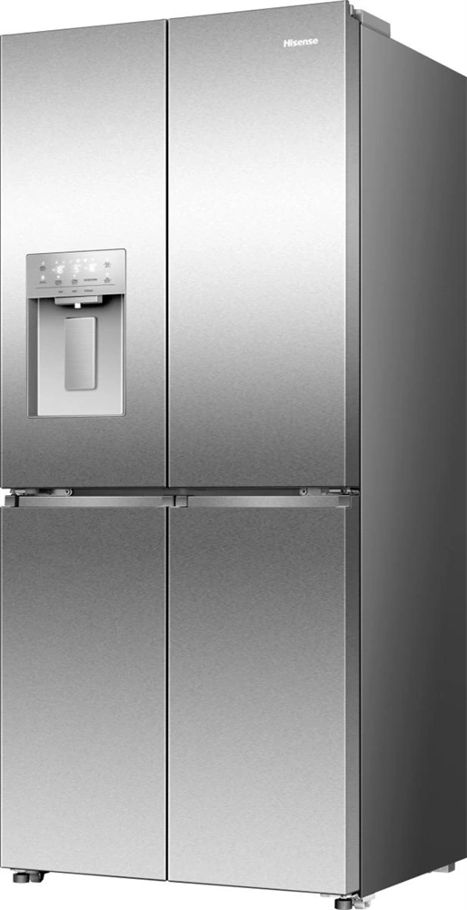 Hisense RQ5P470SYID szürke, négyajtós, Hűtő:304L, Fagyasztó:179L, Total No frost hűtőszekrény