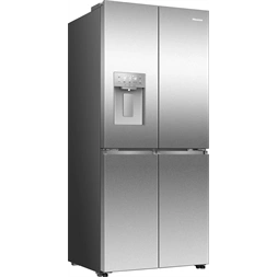 Hisense RQ5P470SYID szürke, négyajtós, Hűtő:304L, Fagyasztó:179L, Total No frost hűtőszekrény