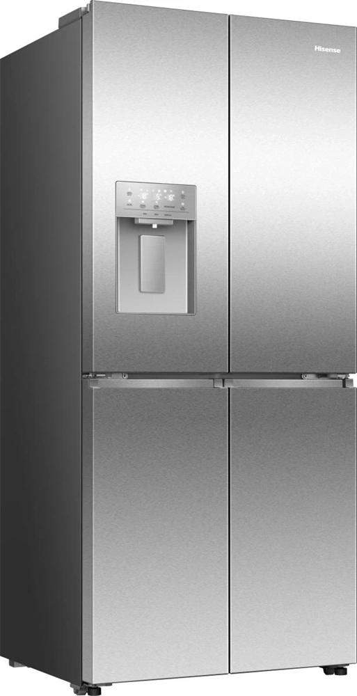 Hisense RQ5P470SYID szürke, négyajtós, Hűtő:304L, Fagyasztó:179L, Total No frost hűtőszekrény