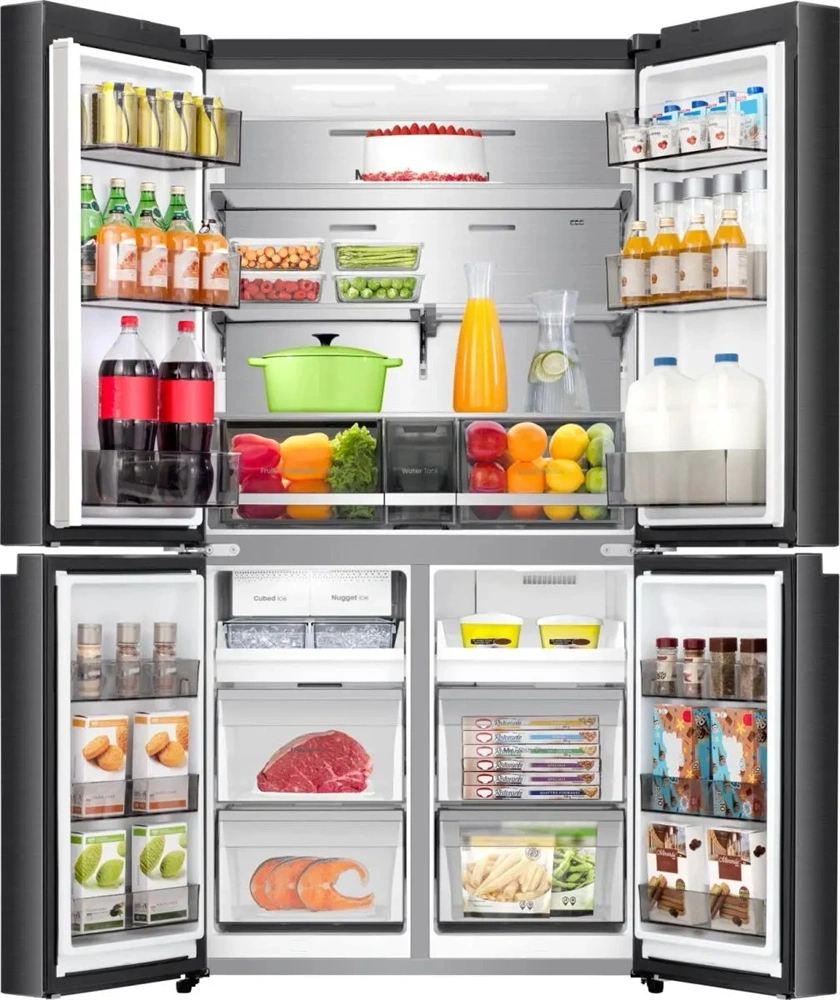 Hisense RQ5P640SYKD fekete, négyajtós, No Frost, 640 l, MultiDoor hűtőszekrény