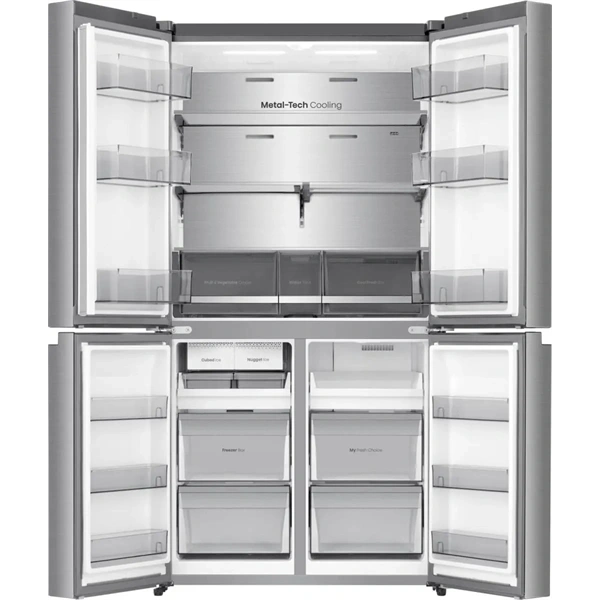 Hisense RQ5P640SYSD ezüst, négyajtós, No Frost, 640 l, MultiDoor hűtőszekrény