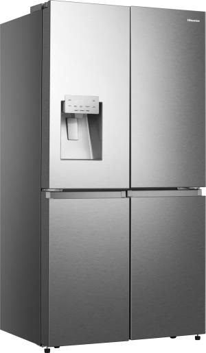 Hisense RQ760N4SASE szürke, négyajtós, Hűtő:352L, Fagyasztó:232L, Total No frost hűtőszekrény