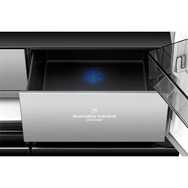 Hisense RQ768N4GBE fekete, négyajtós, No Frost, MultiDoor hűtőszekrény