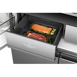 Hisense RQ768N4GVE szürke, négyajtós, No Frost, MultiDoor hűtőszekrény