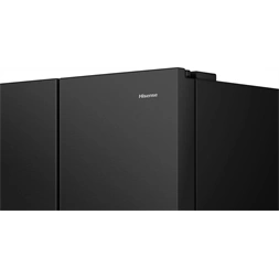 Hisense RS818N4TFC fekete, Side-by-Side, Hűtő:417L, Fagyasztó:215L, Total No frost hűtőszekrény