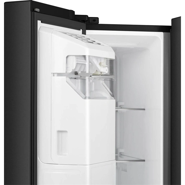 Hisense RS818N4TFC fekete, Side-by-Side, Hűtő:417L, Fagyasztó:215L, Total No frost hűtőszekrény