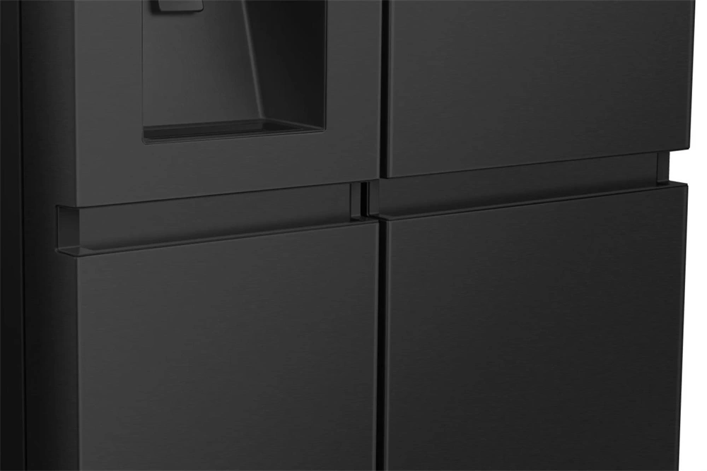 Hisense RS818N4TFC fekete, Side-by-Side, Hűtő:417L, Fagyasztó:215L, Total No frost hűtőszekrény