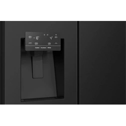 Hisense RS818N4TFC fekete, Side-by-Side, Hűtő:417L, Fagyasztó:215L, Total No frost hűtőszekrény