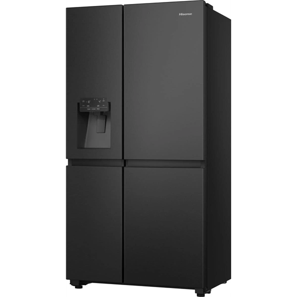 Hisense RS818N4TFC fekete, Side-by-Side, Hűtő:417L, Fagyasztó:215L, Total No frost hűtőszekrény