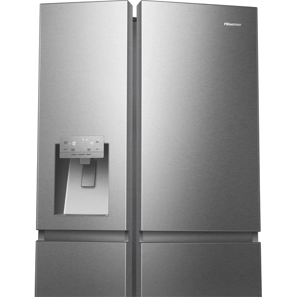 Hisense RS818N4TIC szürke, Side-by-Side, Hűtő:417L, Fagyasztó:215L, Total No frost hűtőszekrény