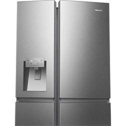 Hisense RS818N4TIC szürke, Side-by-Side, Hűtő:417L, Fagyasztó:215L, Total No frost hűtőszekrény