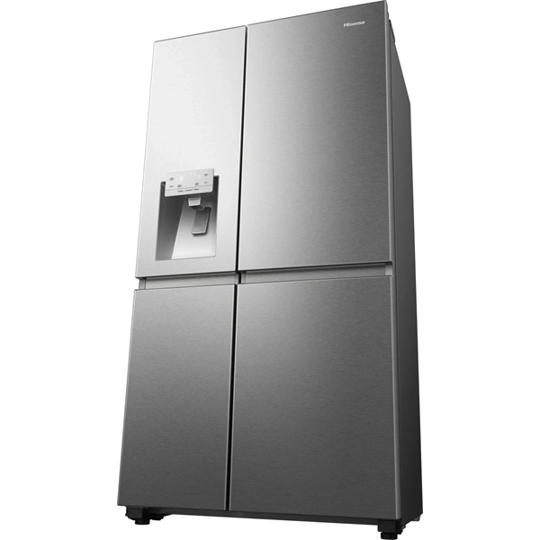 Hisense RS818N4TIC szürke, Side-by-Side, Hűtő:417L, Fagyasztó:215L, Total No frost hűtőszekrény