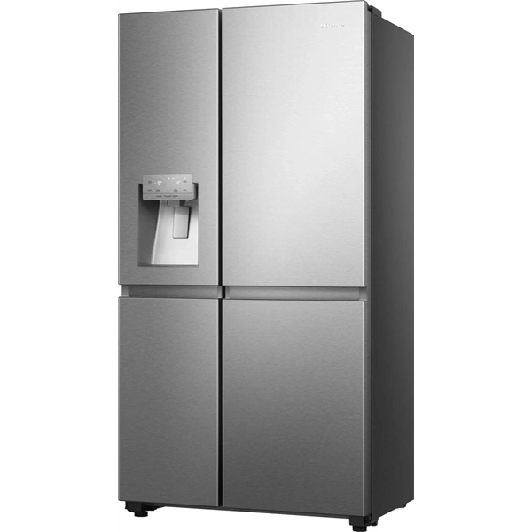 Hisense RS818N4TIC szürke, Side-by-Side, Hűtő:417L, Fagyasztó:215L, Total No frost hűtőszekrény