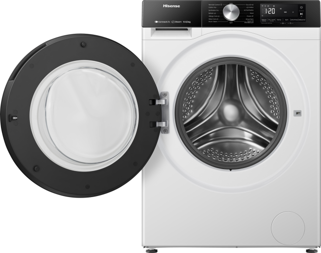 Hisense WD3S1043BW3 fehér, elöltöltős, max.1400ford., 10,5 kg/6 kg, mosó-szárítógép