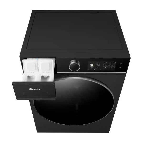 Hisense WF5i1045BBQ  fekete, elöltöltős, max. 1400ford., 10kg mosógép