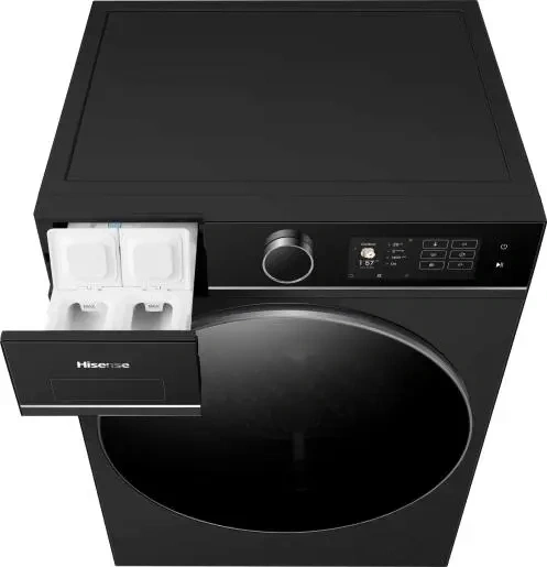 Hisense WF5i1045BBQ  fekete, elöltöltős, max. 1400ford., 10kg mosógép